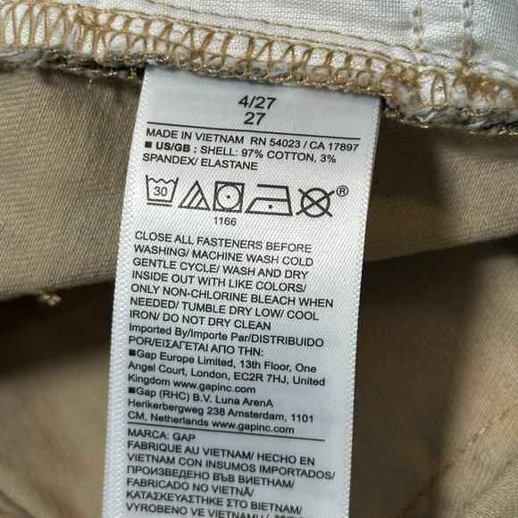 Gap Women's Mid Rise Denim Leopard Mini Skirt Size 4 - Picture 7 of 7